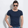 Men’s Slim Fit Stretch T-Shirt – Premium Muscle Fit Crew Neck Tee