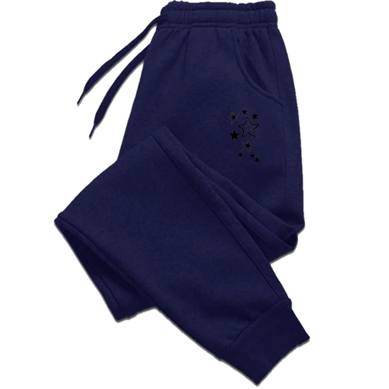 Women’s Star Print High-Waist Jogger Sweatpants – Premium Slim Fit Lounge Pants
